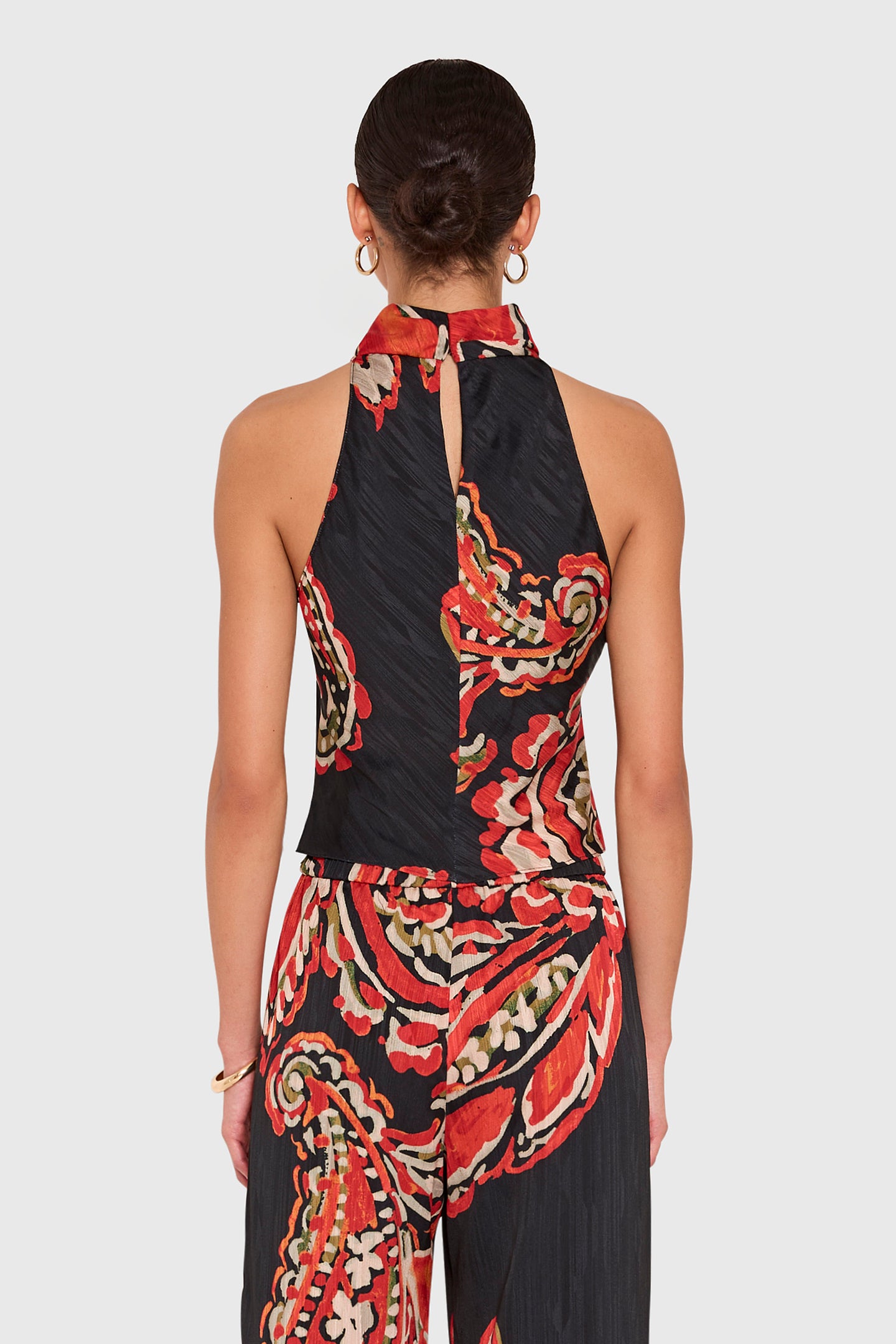 Amanda Uprichard Arielle Top in Kiara - back view
