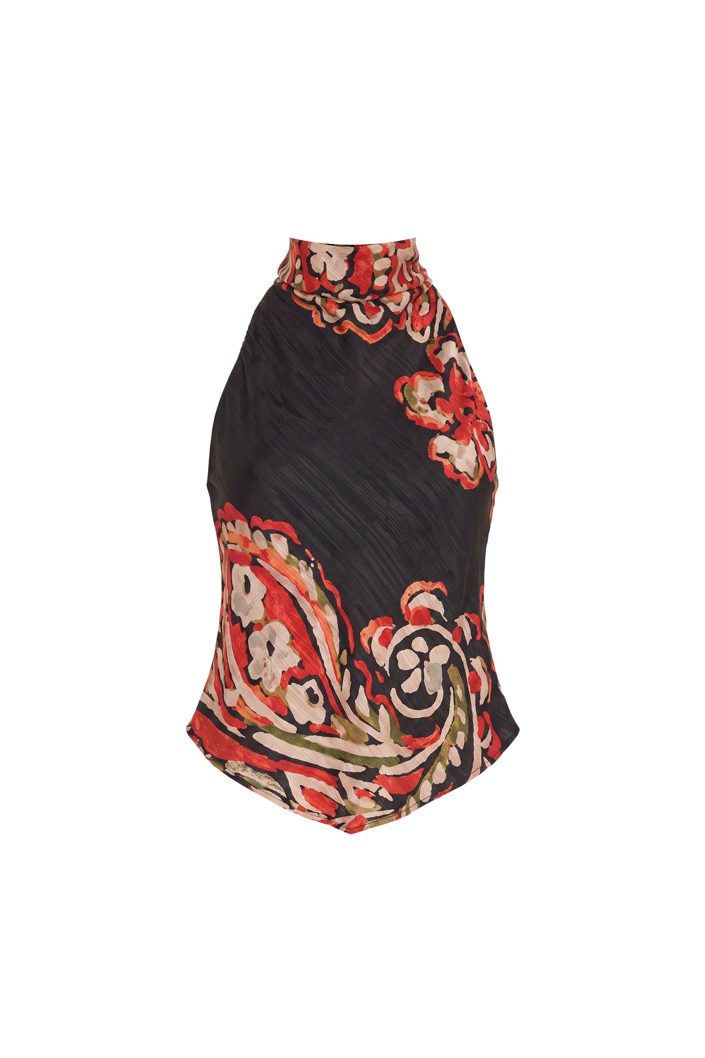 Amanda Uprichard Arielle Top in Kiara - shown on invisible mannequin