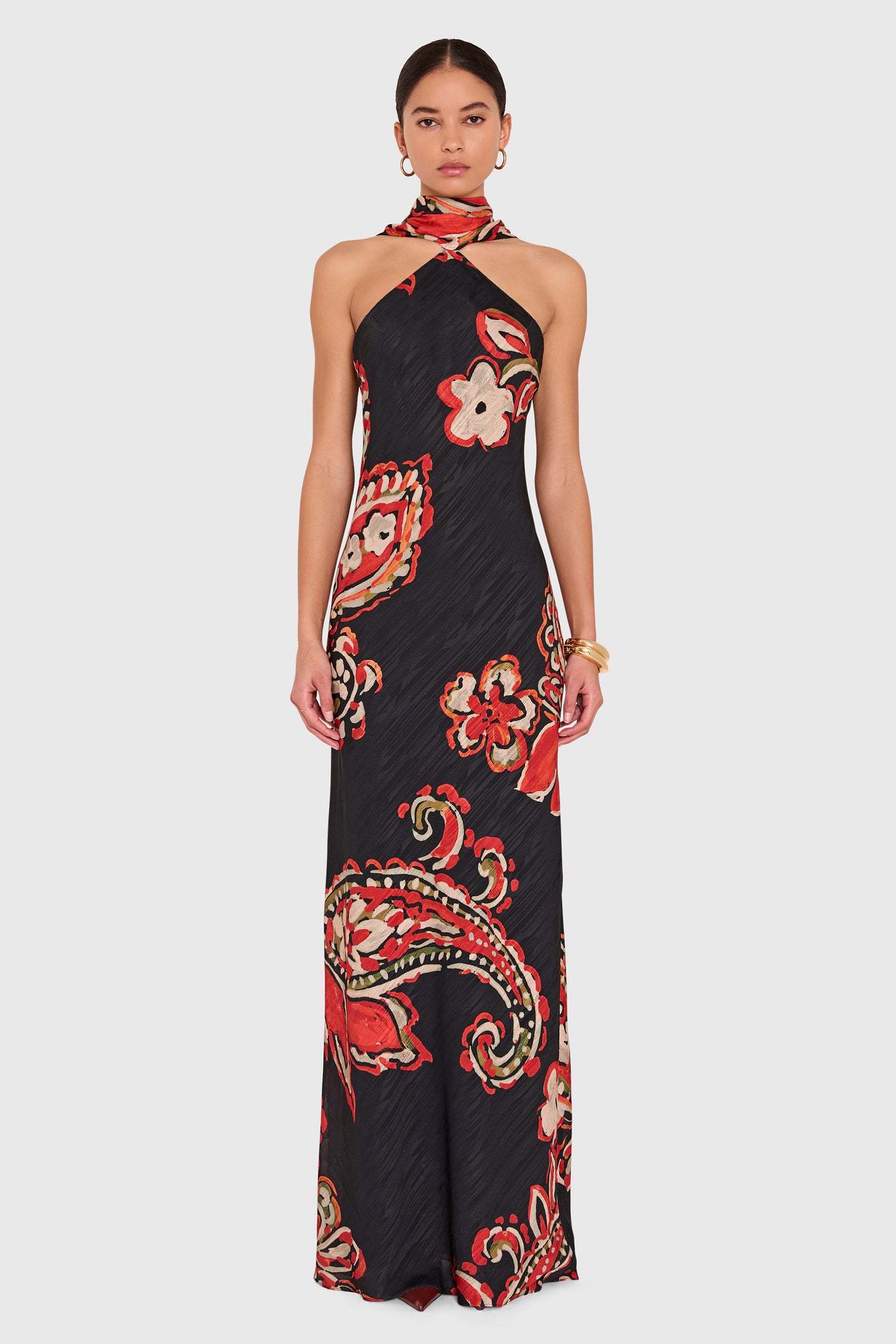 Amanda Uprichard Ashton Maxi in Kiara - front view