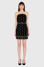 Wolfe Mini Dress in Studded Velvet View 1
