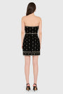 Wolfe Mini Dress in Studded Velvet View 3