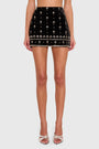 Miles Skirt in Studded Velvet View 1