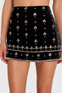 Miles Skirt in Studded Velvet View 4