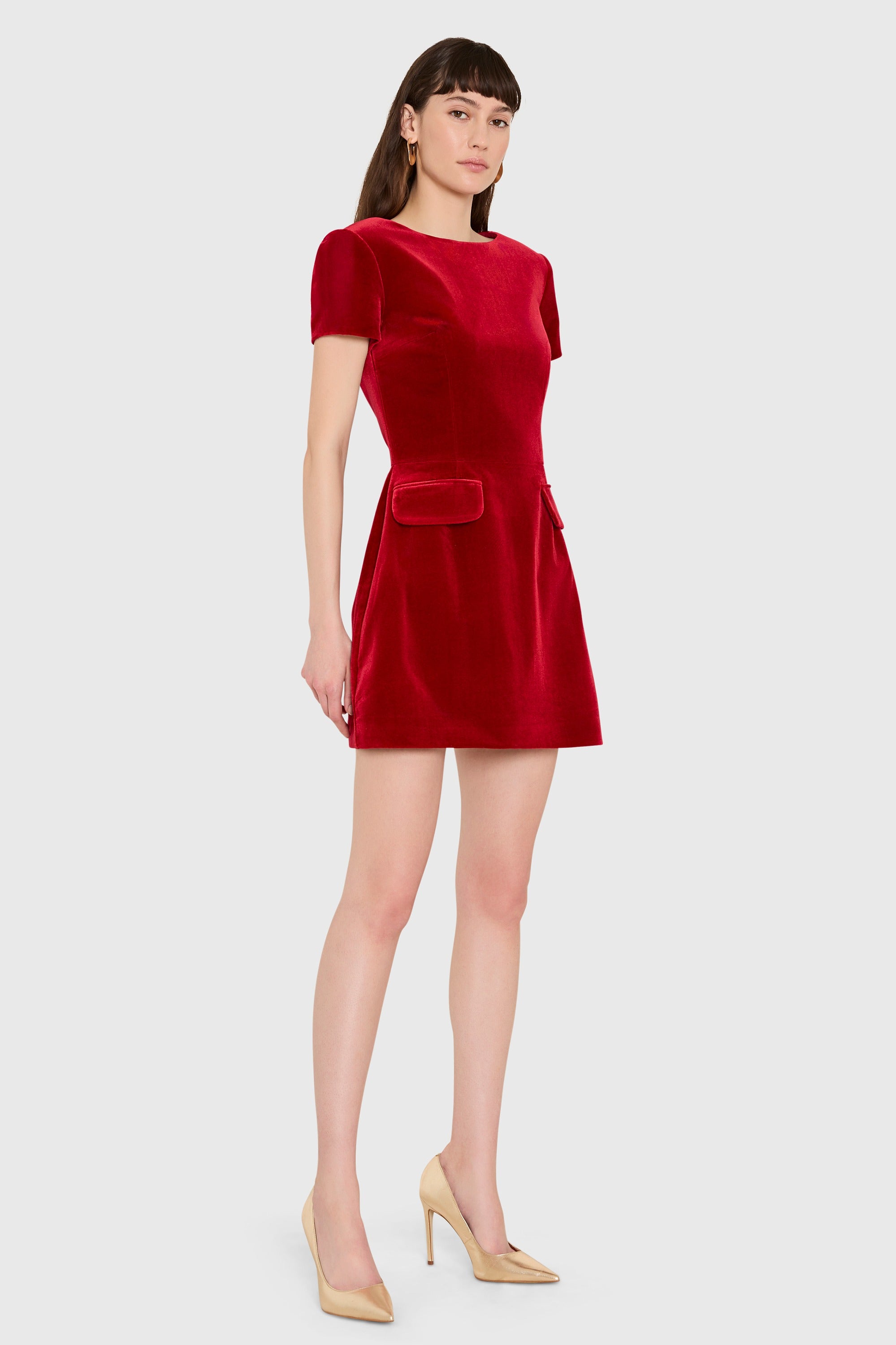 Abigail Dress in Velvet view 2