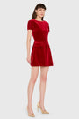 Abigail Dress in Velvet View 2