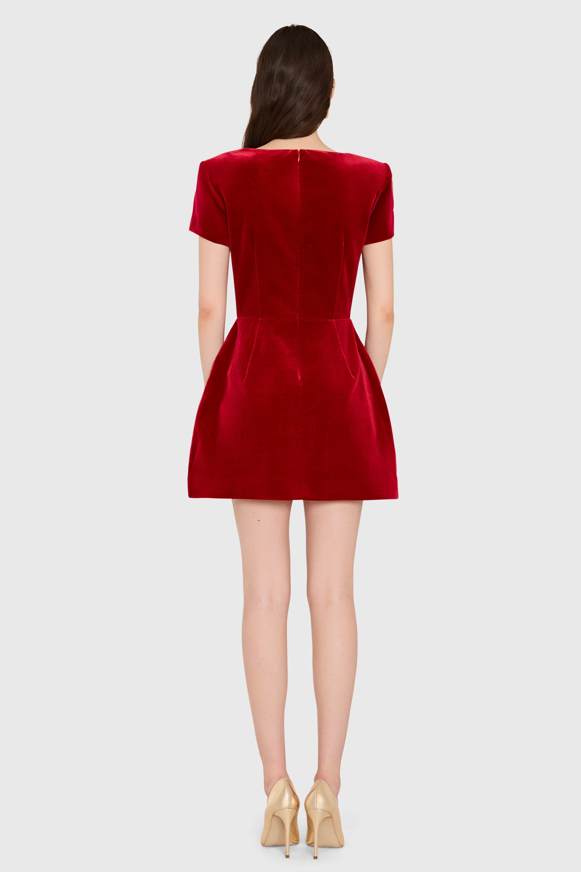 Abigail Dress in Velvet view 3