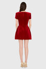 Abigail Dress in Velvet View 3
