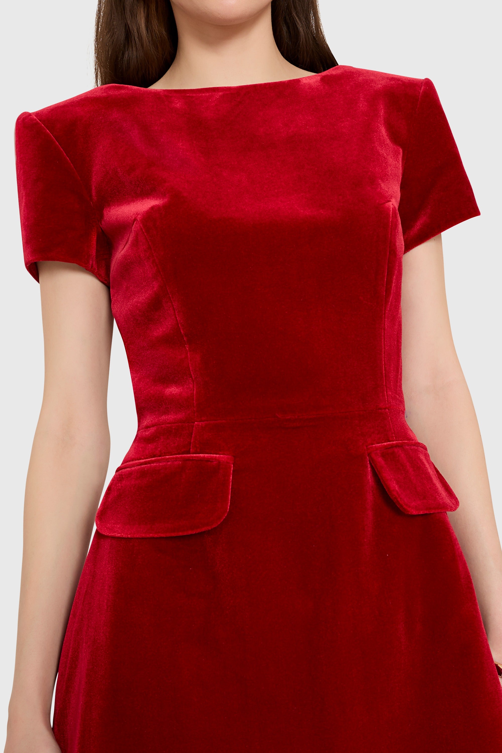 Abigail Dress in Velvet view 4