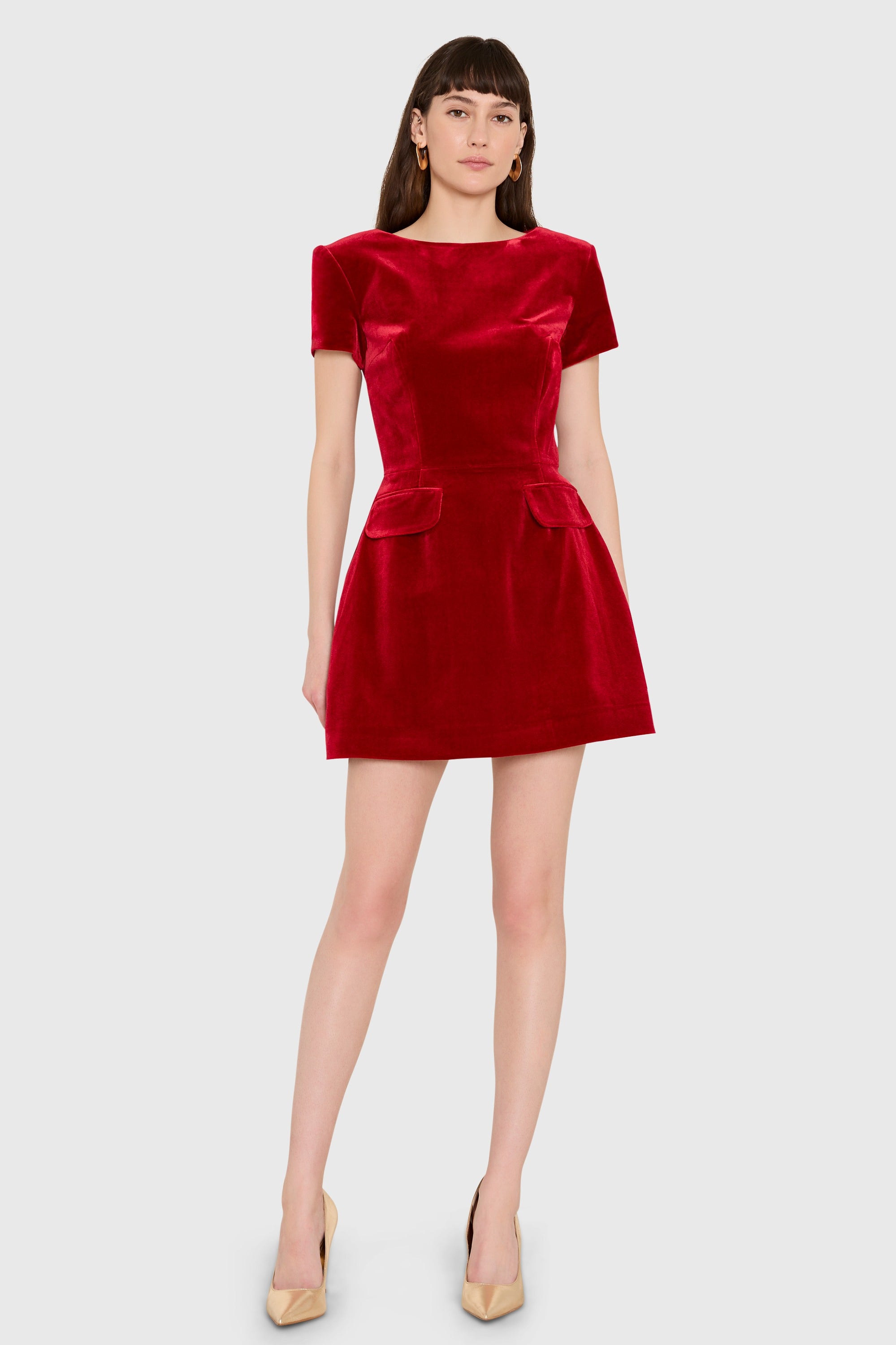 Abigail Dress in Velvet view 5