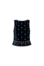 Ines Top in Studded Velvet View 6