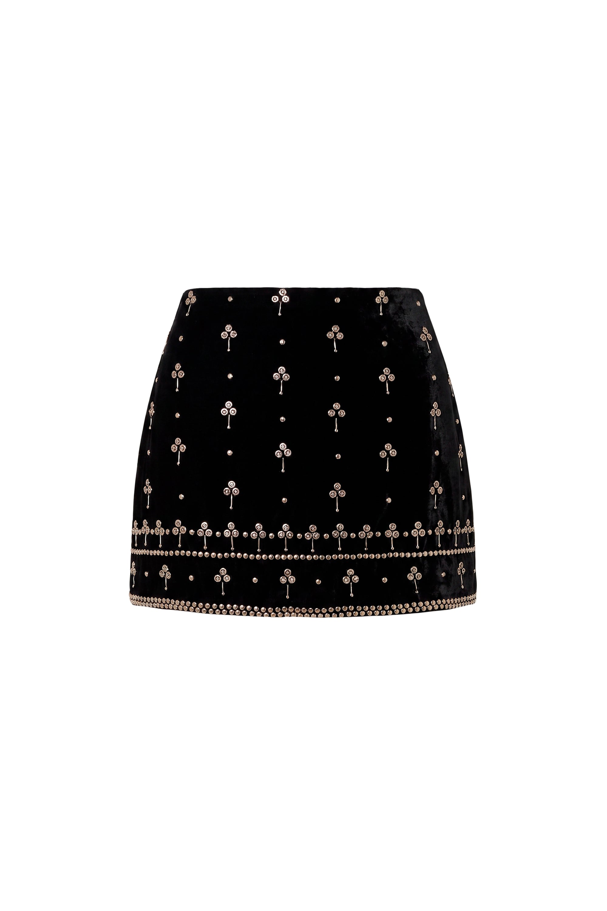 Miles Skirt in Studded Velvet view 6
