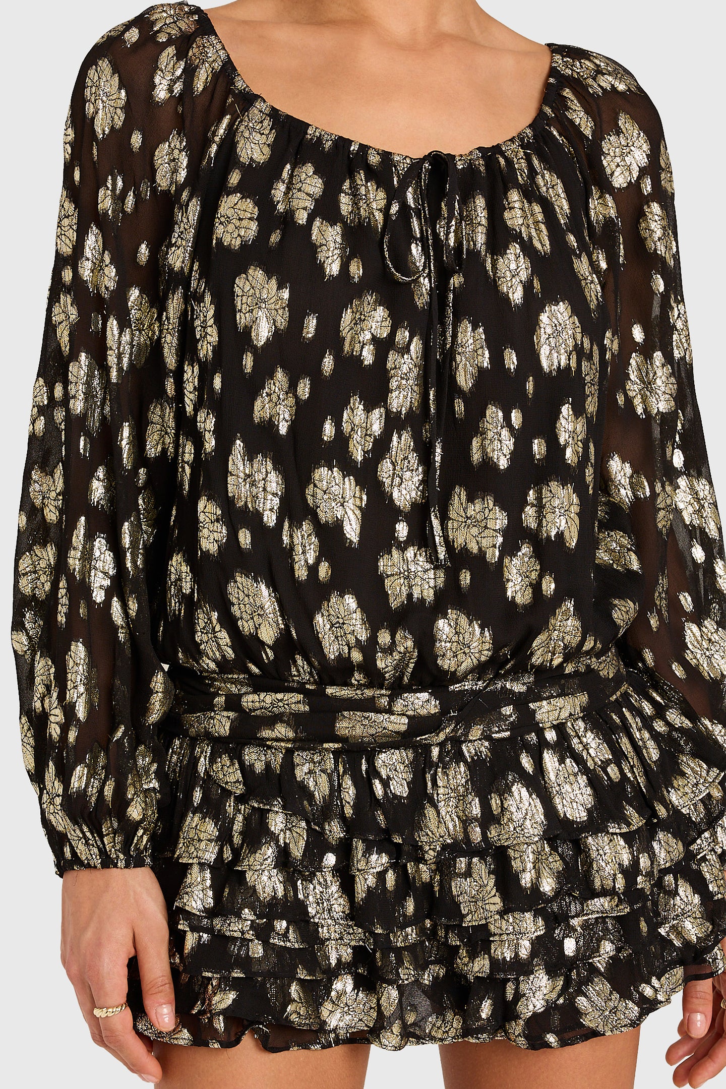 Dallas Romper in Chiffon Lacroix View 4