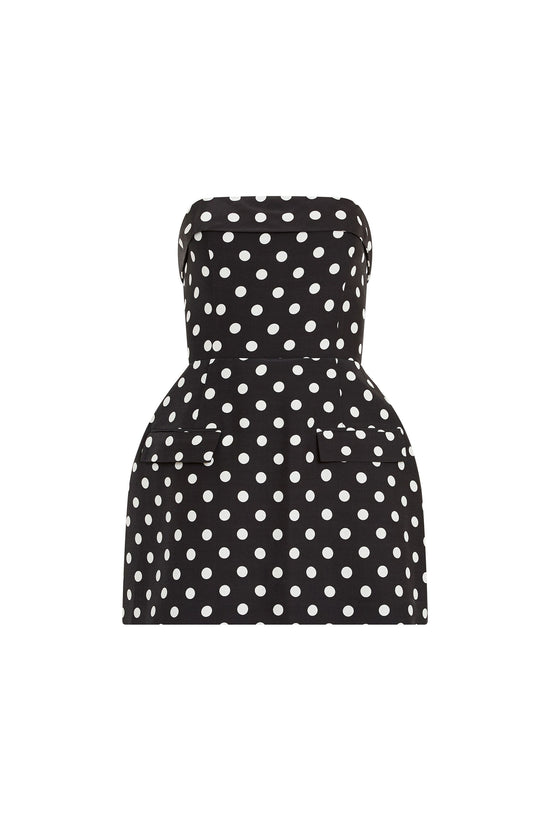 Lucienne Skort Romper in Polka Dot view 1