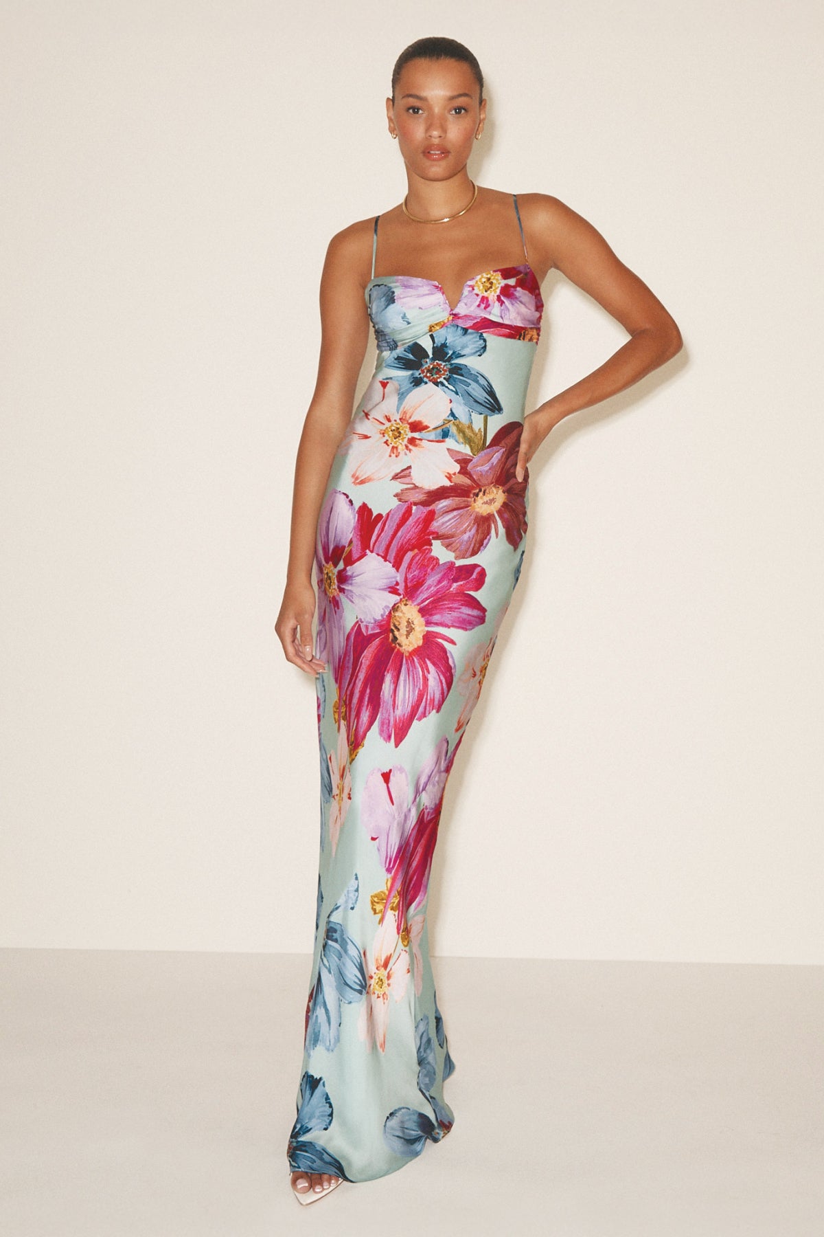 Ira Maxi Dress in Daphne Floral View 6