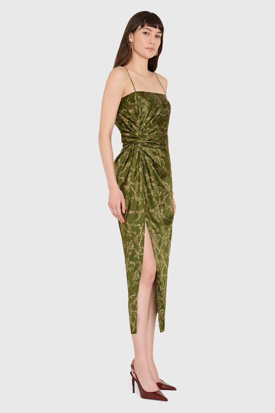 Amanda Uprichard Jean Dress in Christina Print - side view