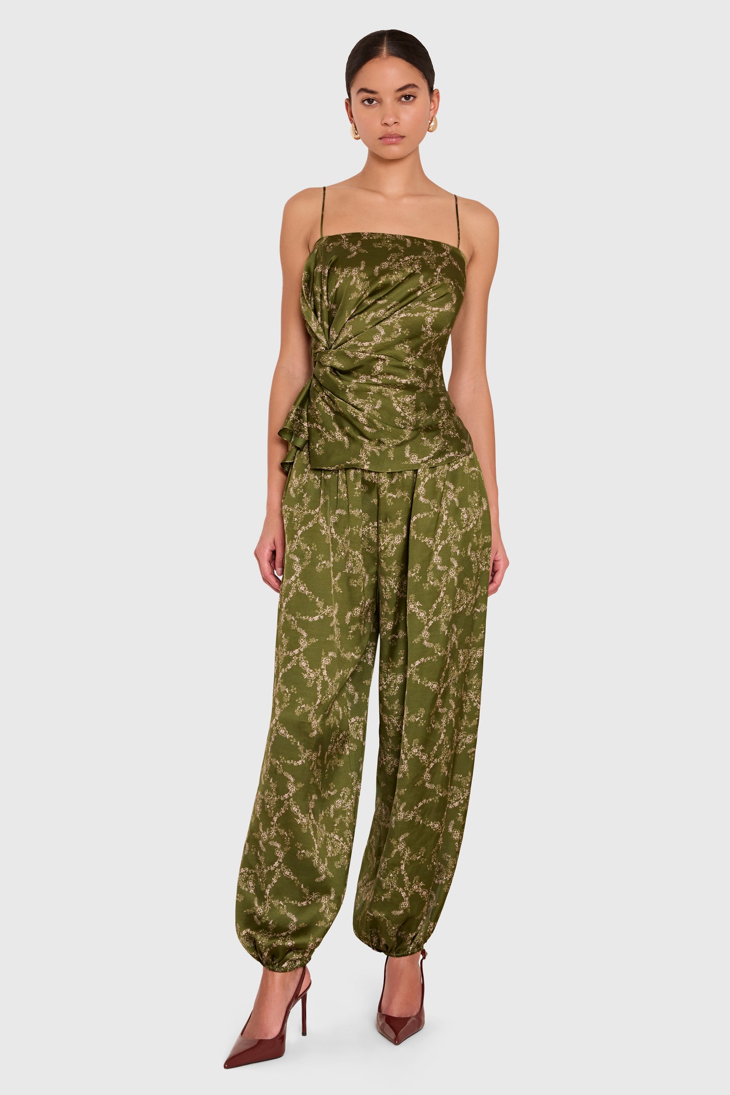 Amanda Uprichard Maci Top in Christina Print - additional view