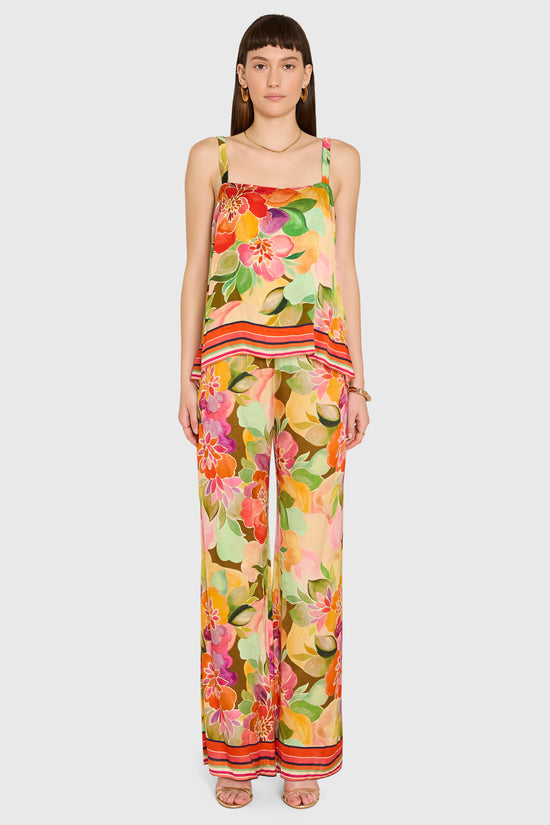 Amanda Uprichard | Mariko Pants in Dominica Scarf Print. view 3