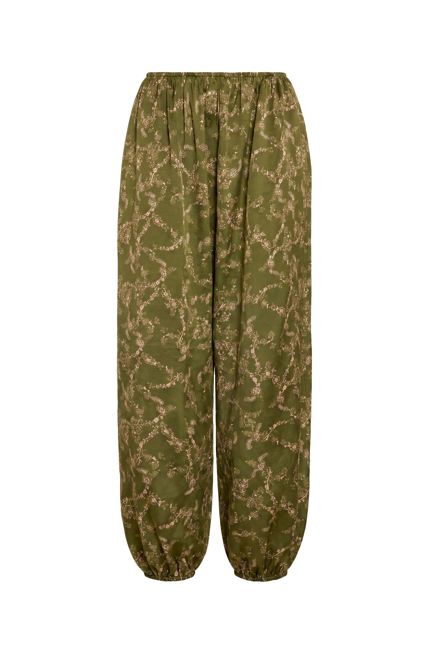 Amanda Uprichard Torrie Pants in Christina Print - shown on invisible mannequin